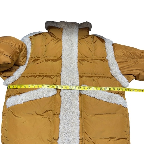 STAND STUDIO Dorothy Coat Down Jacket Caramel/Natural White Size 44 USA 12 - Picture 14 of 16